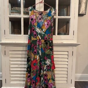 Tracy Reese Multicolor Floral Maxi Dress